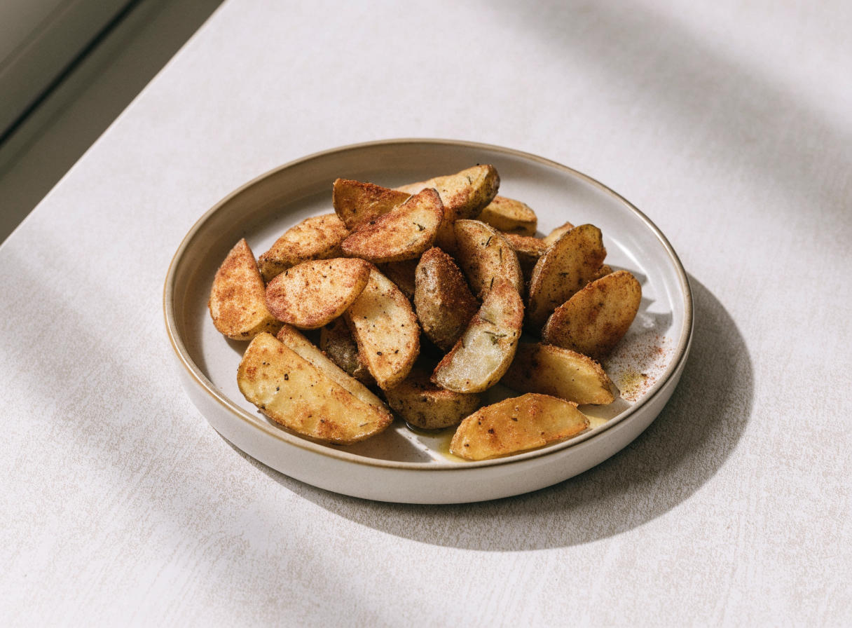 Air-Fried Herb Potato Wedges healthy recipe