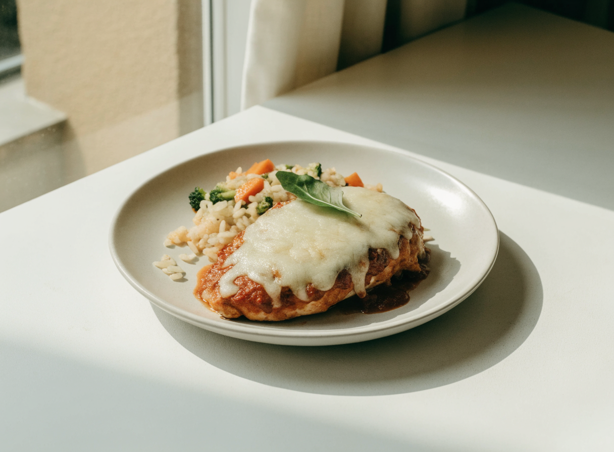 Baked Chicken Parmesan Light healthy recipe