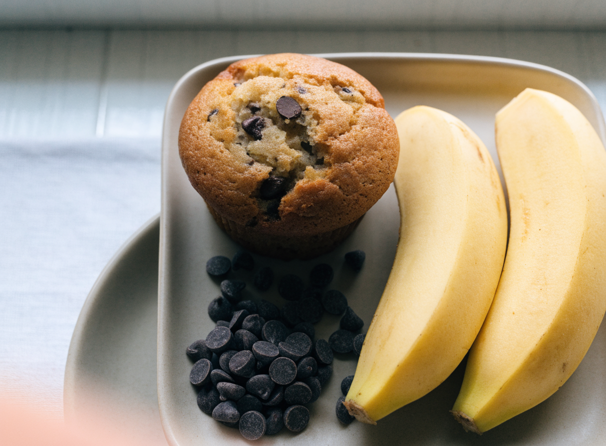 Banana Chocolate Chip Muffins healthy recipe