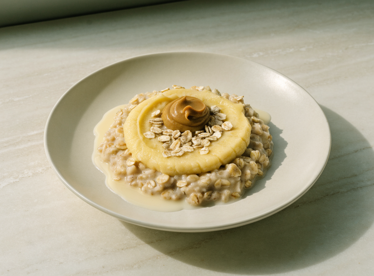 Banana Peanut Butter Oatmeal healthy recipe