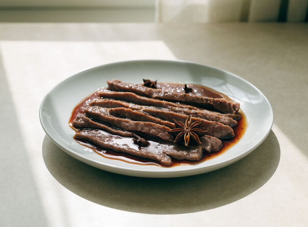Beef with Star Anise & Clove Reduction healthy recipe