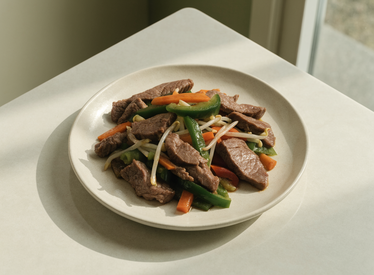 Beef Veggie Stir Fry healthy recipe