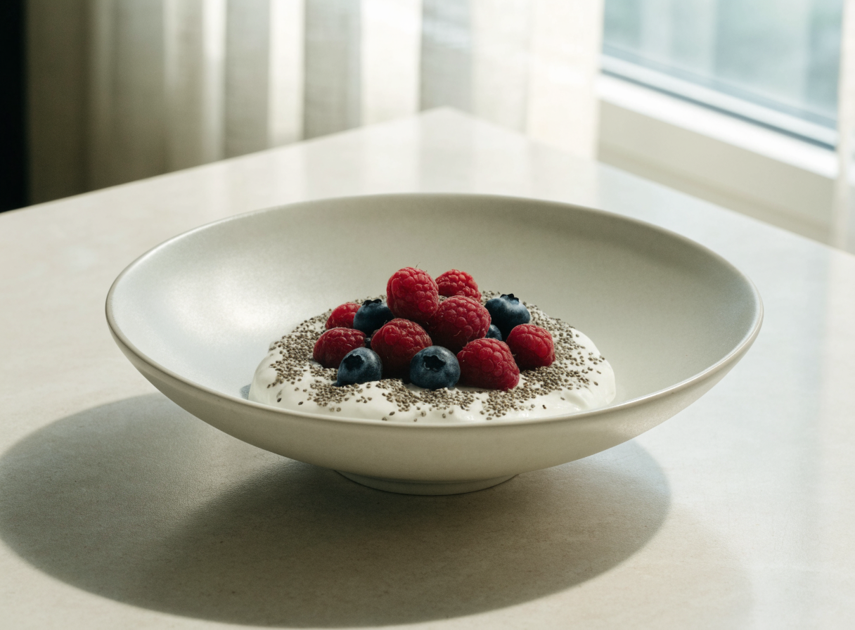 Berry Chia Yogurt healthy recipe