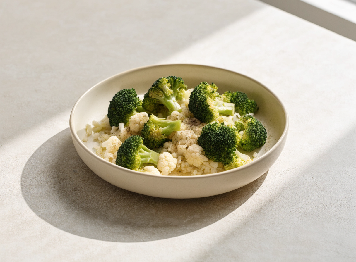 Broccoli & Cauliflower Rice healthy recipe