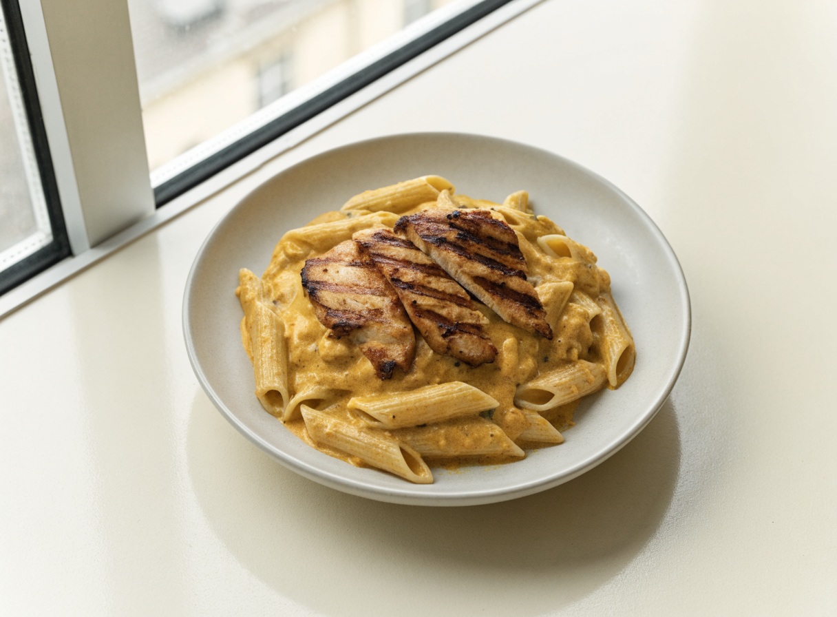 Chicken Curry Coconut Pasta healthy recipe
