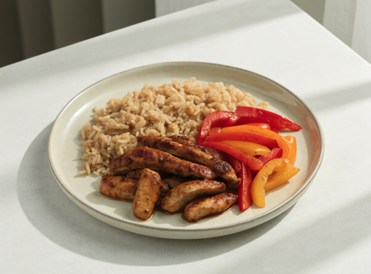 Chicken Fajita Plate healthy recipe