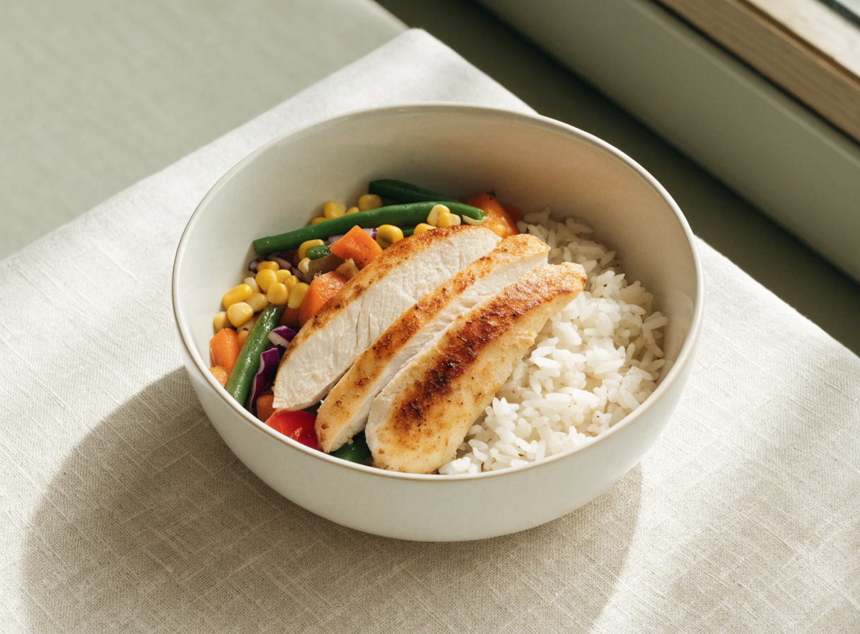 Chicken Oat Power Bowl healthy recipe