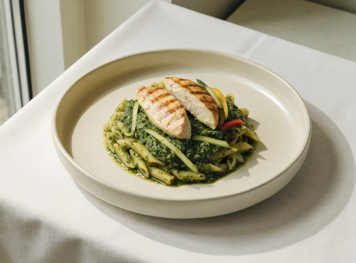 Chicken Pesto Pasta healthy recipe