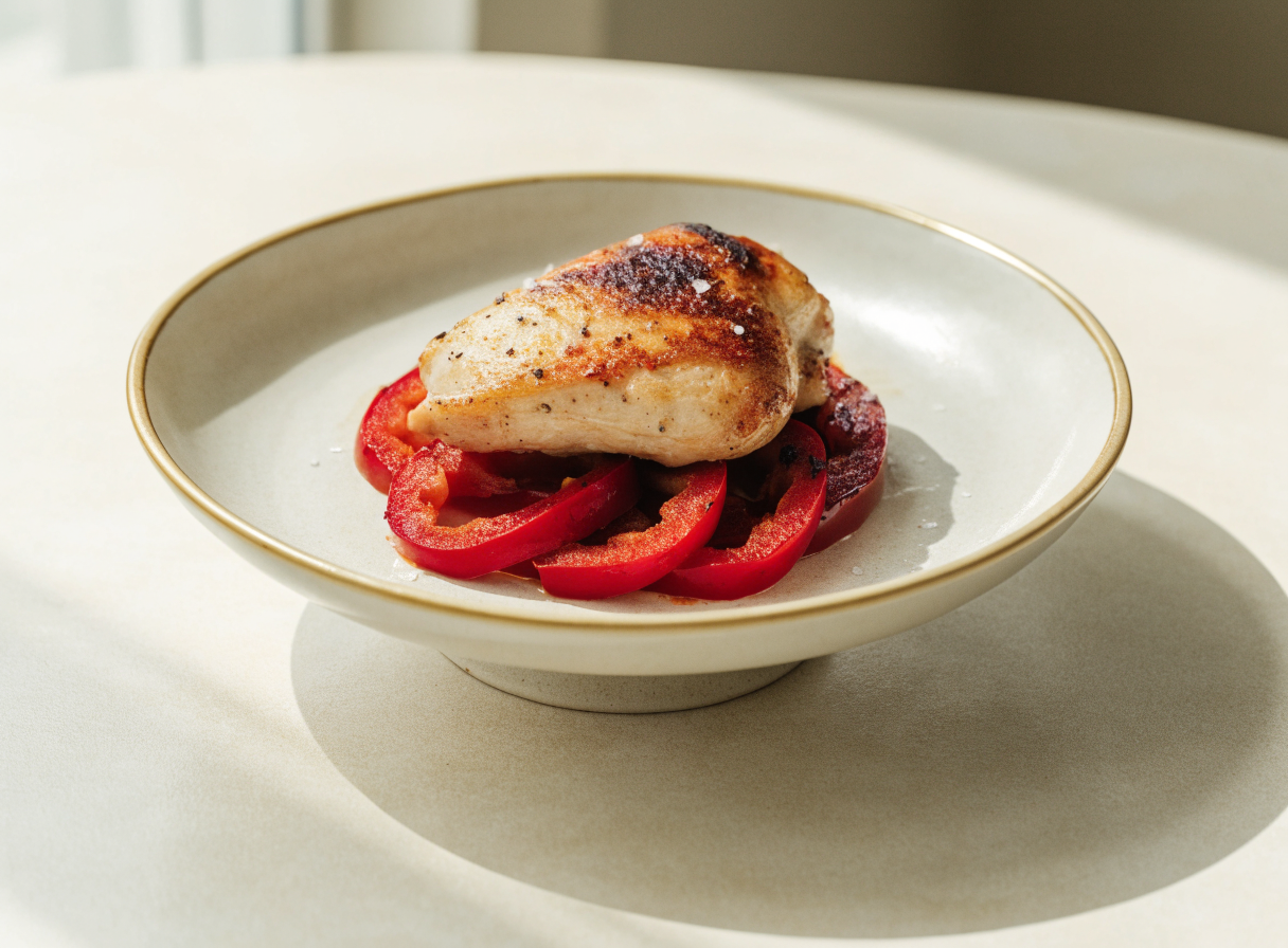 Chicken and Red Pepper Roast healthy recipe