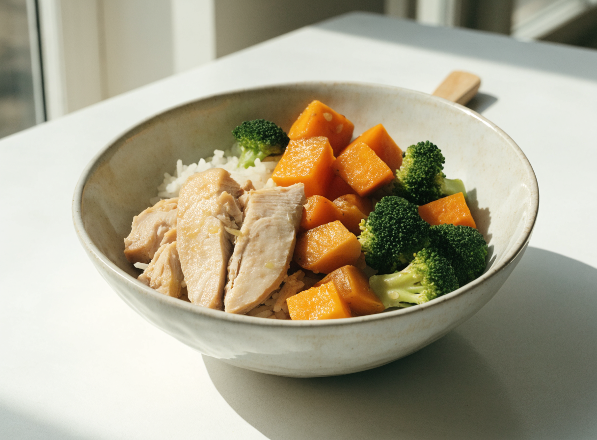 Chicken Sweet Potato Bowl healthy recipe