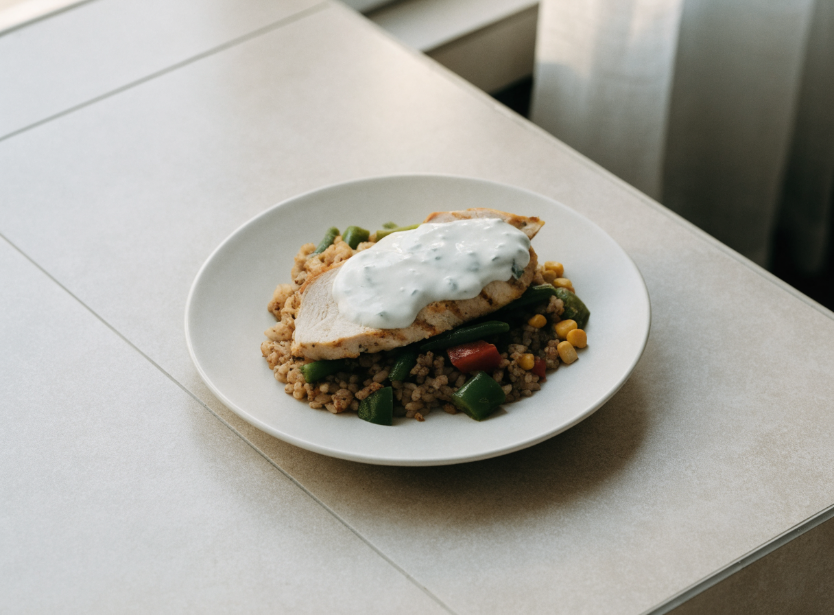 Chicken Tzatziki Plate healthy recipe