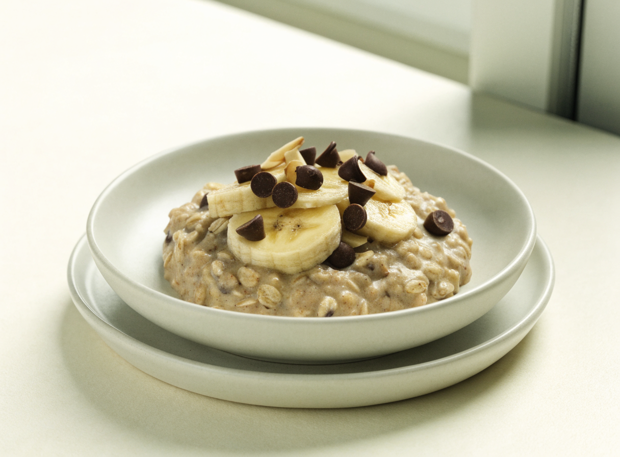 Chocolate Banana Oatmeal healthy recipe