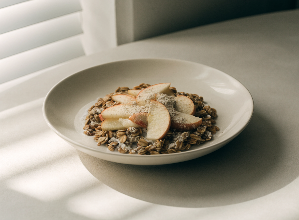 Cinnamon Apple Protein Oats healthy recipe