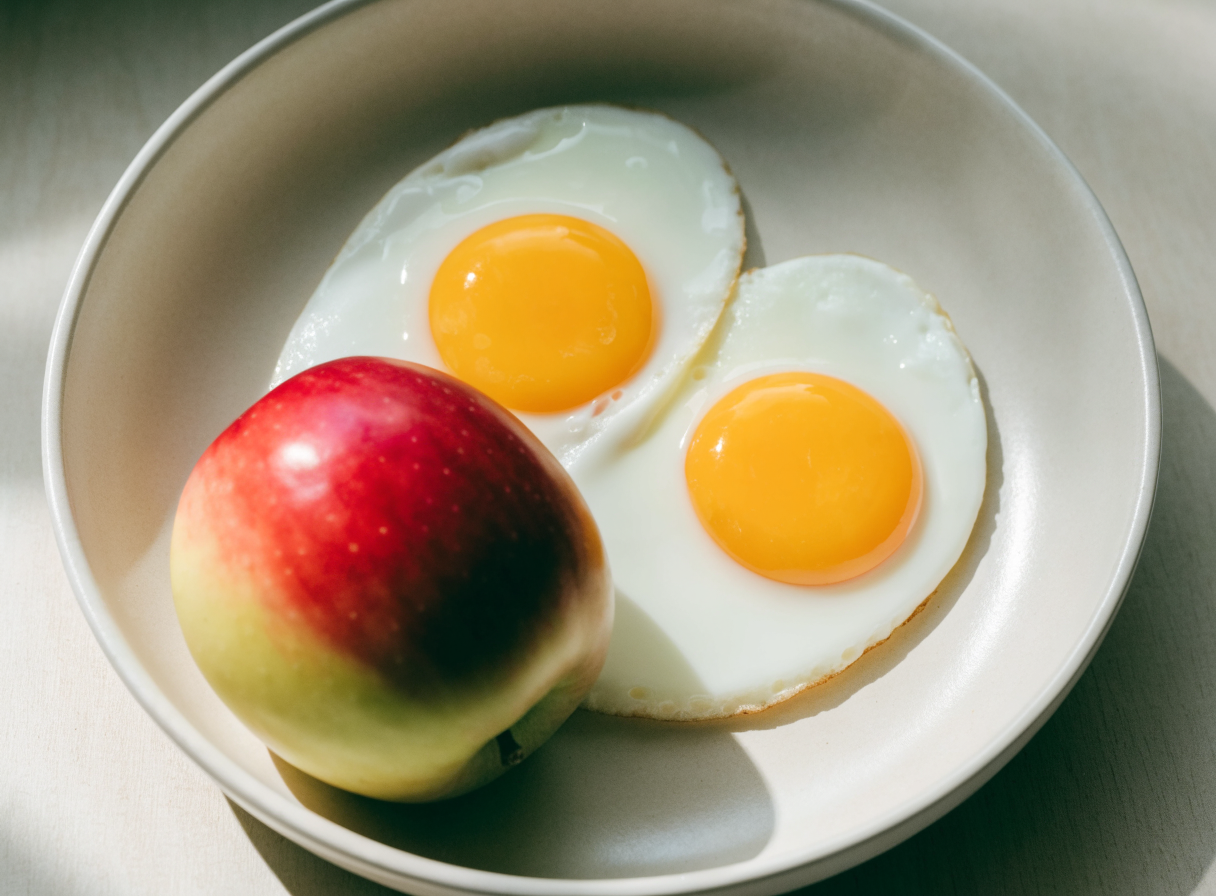 Eggs + Apple healthy recipe