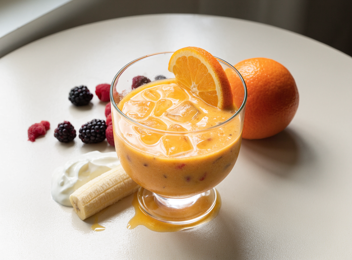 Fresh Orange & Berry Smoothie healthy recipe