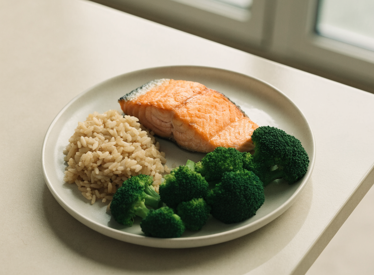 Grilled Salmon Plate healthy recipe