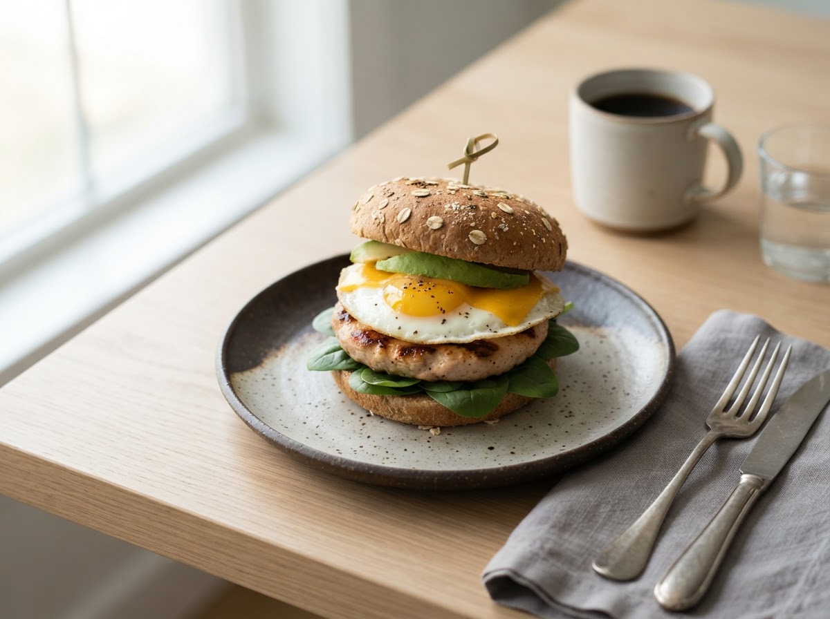 Healthy Breakfast Burger healthy recipe