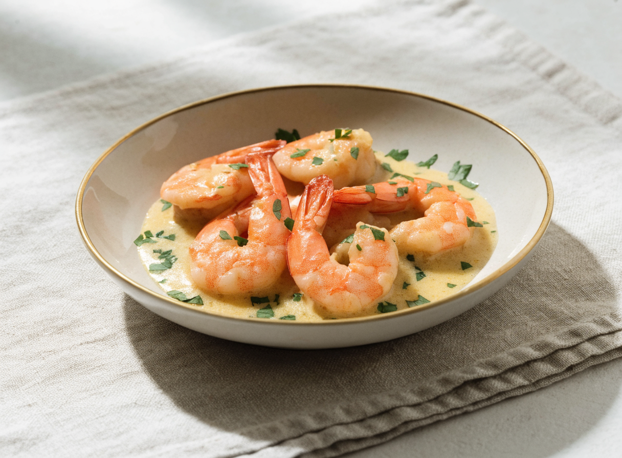Lemon Butter Shrimp Skillet healthy recipe