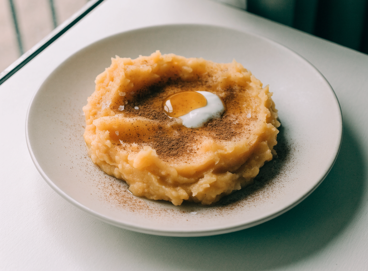 Mashed Sweet Potato with Cinnamon & Honey healthy recipe