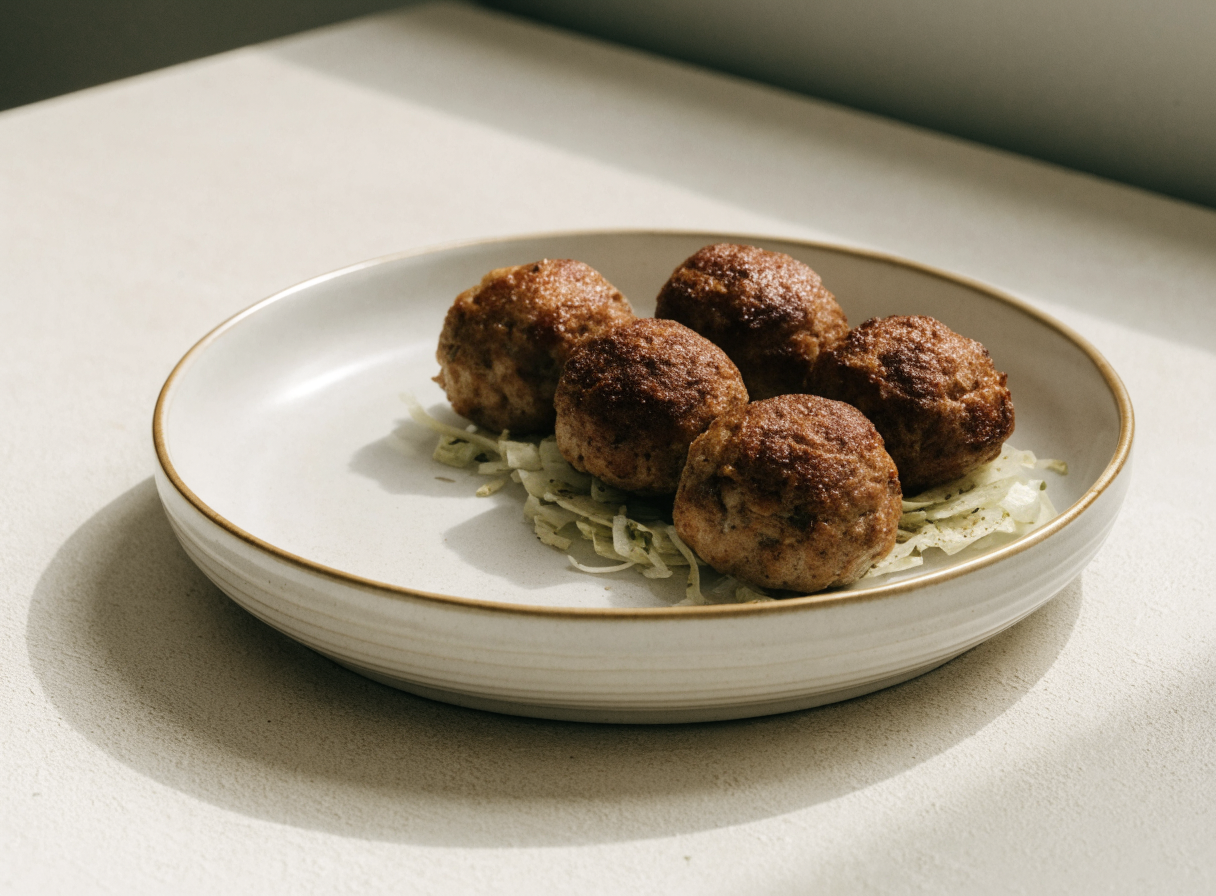 Oven-Baked Beef Meatballs healthy recipe