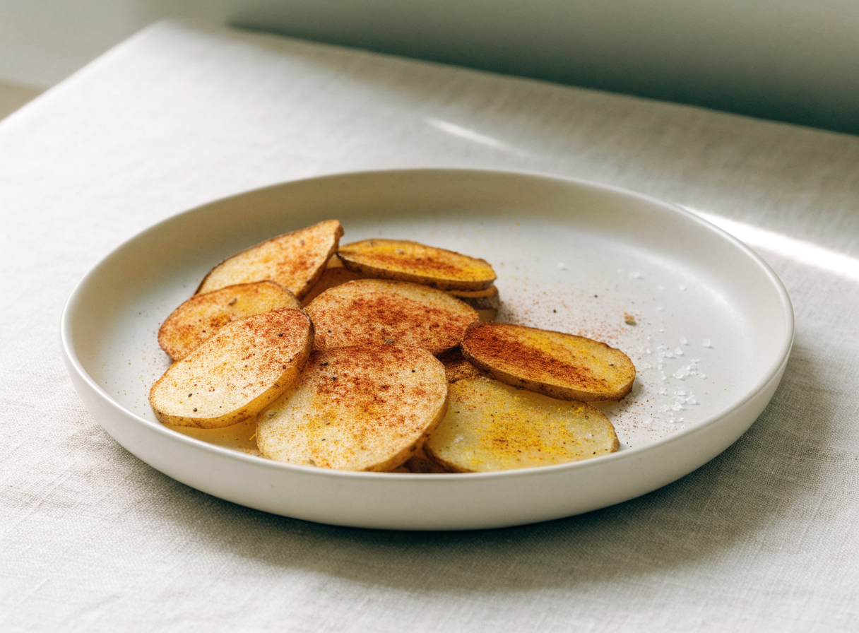 Oven-Baked Potato Slices with Paprika healthy recipe