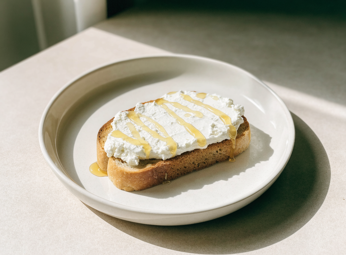 Ricotta & Honey Toast healthy recipe