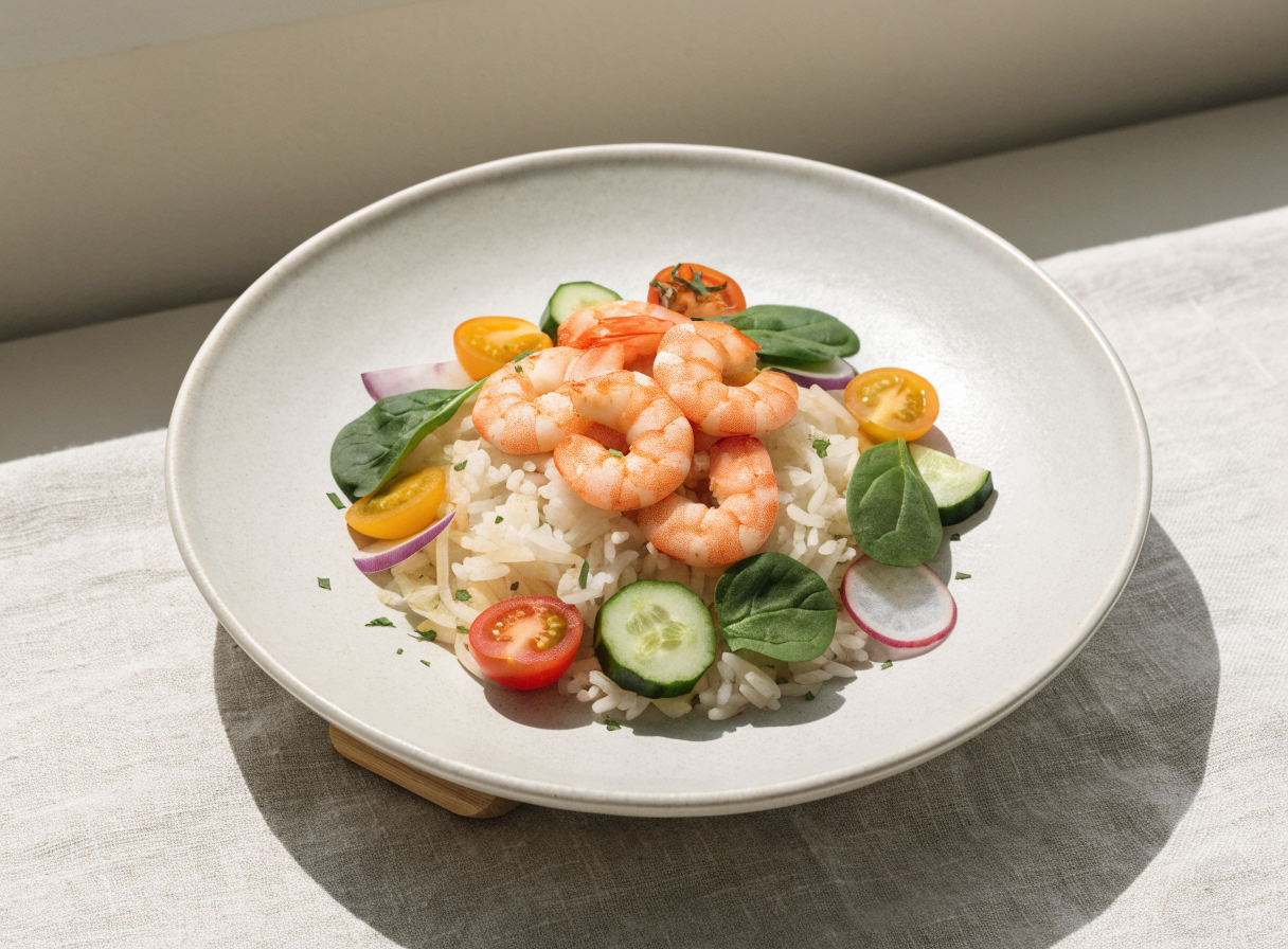 Shrimp Rice Bowl healthy recipe