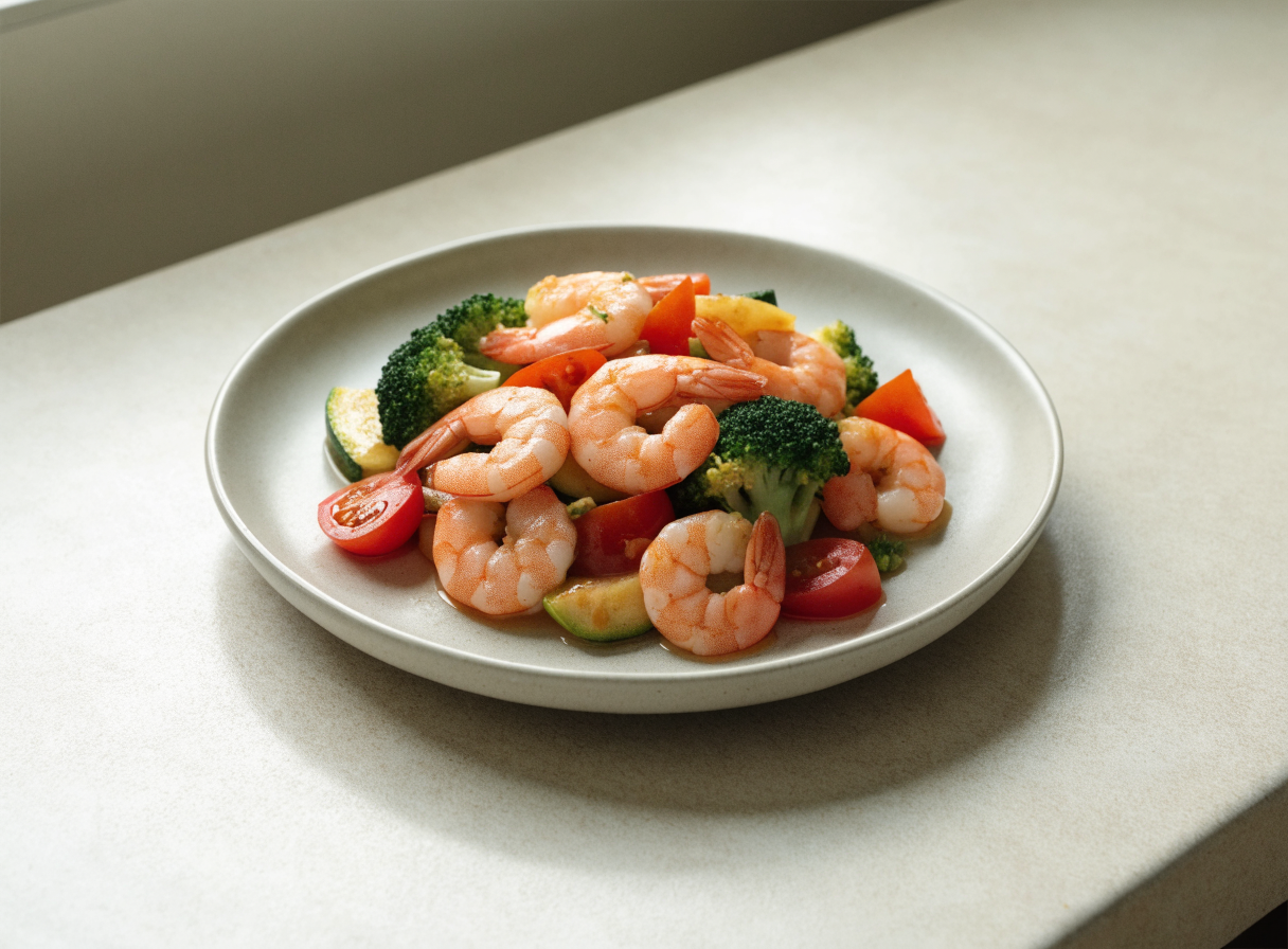 Shrimp & Veggie Stir-Fry healthy recipe
