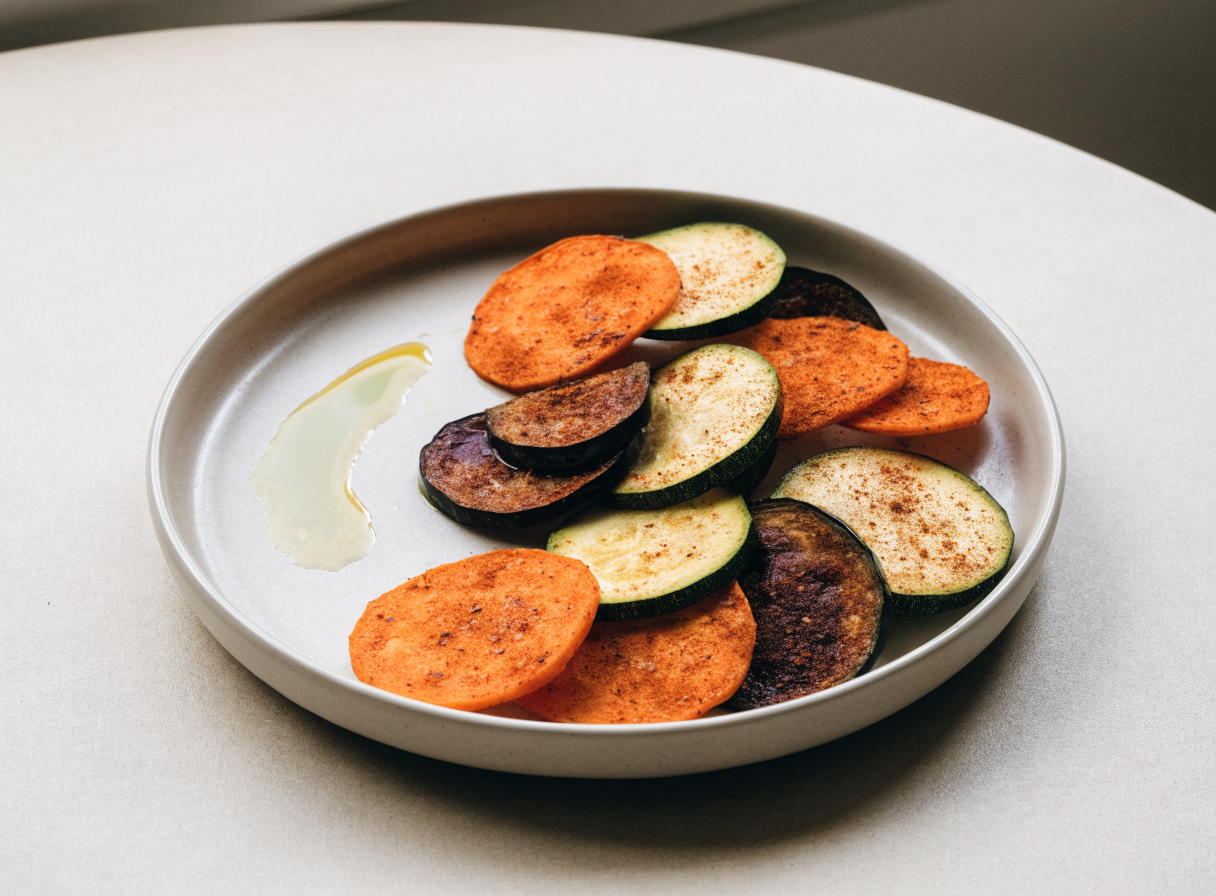 Spicy Baked Vegetable Chips healthy recipe