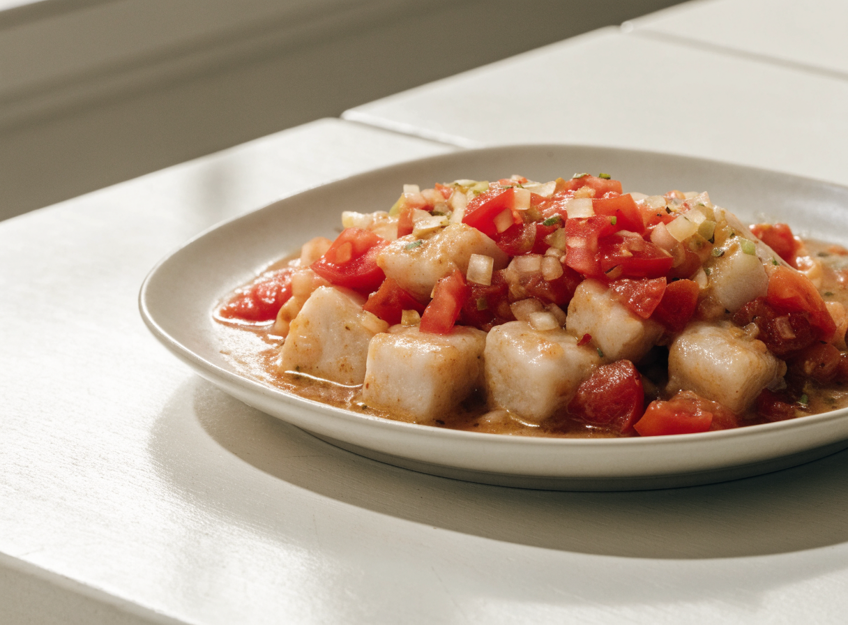 Spicy Fish Stew with Tomatoes healthy recipe
