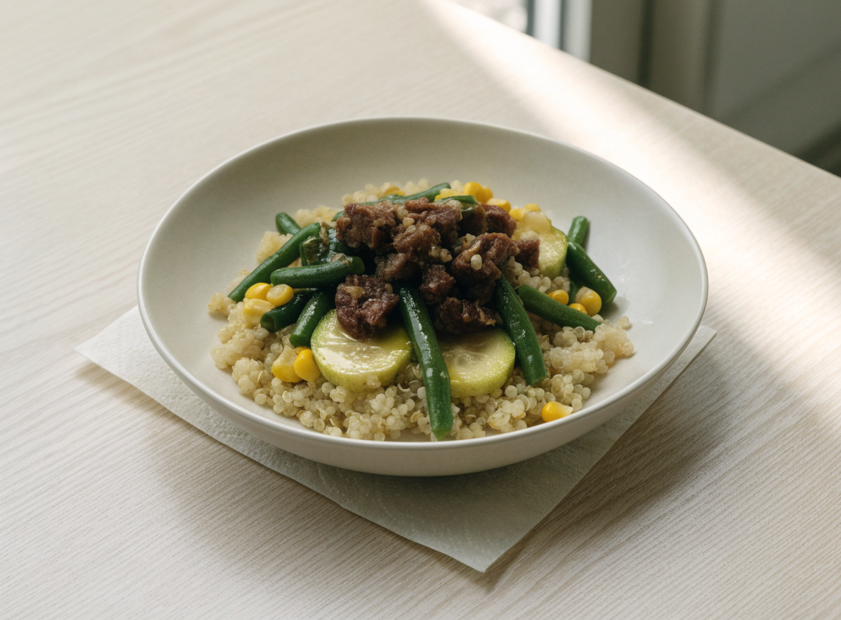 Tuna & Quinoa Veggie Bowl healthy recipe