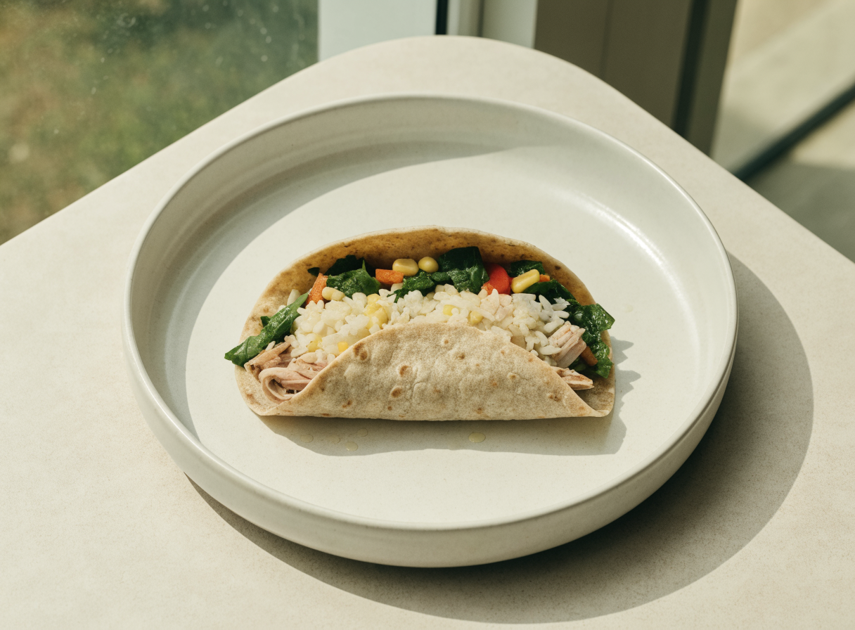 Turkey Egg Breakfast Wrap healthy recipe